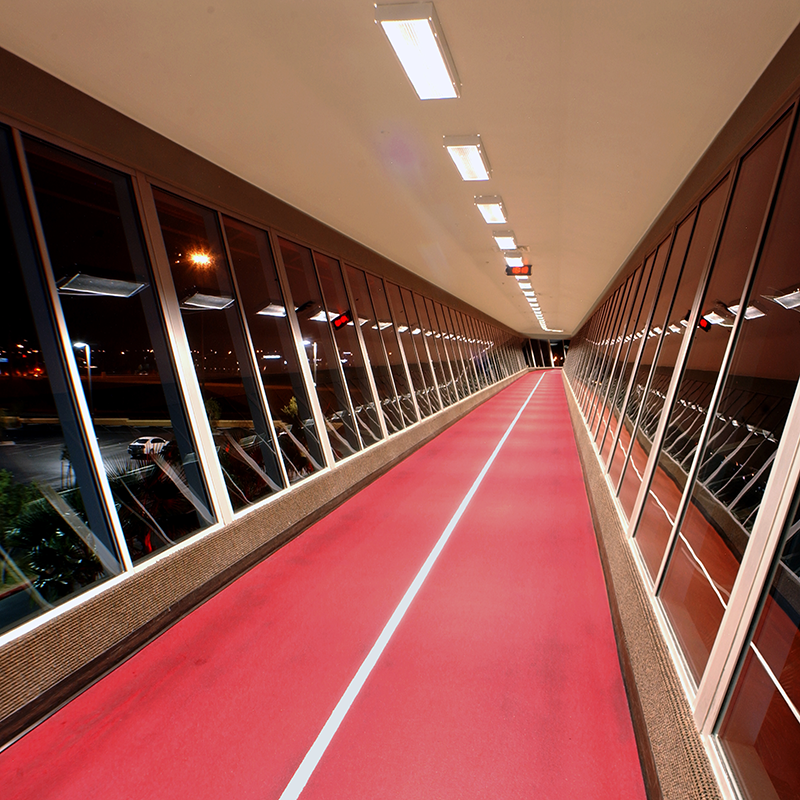 Indoor running track